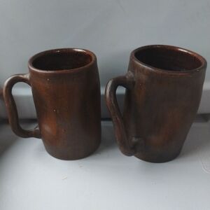 2 Fun and Funky Pottery Mugs